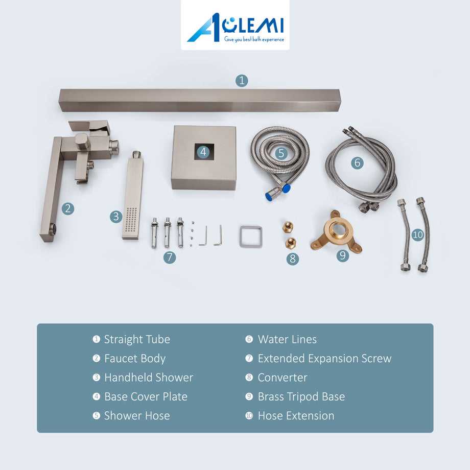 bathtub faucet parts diagram