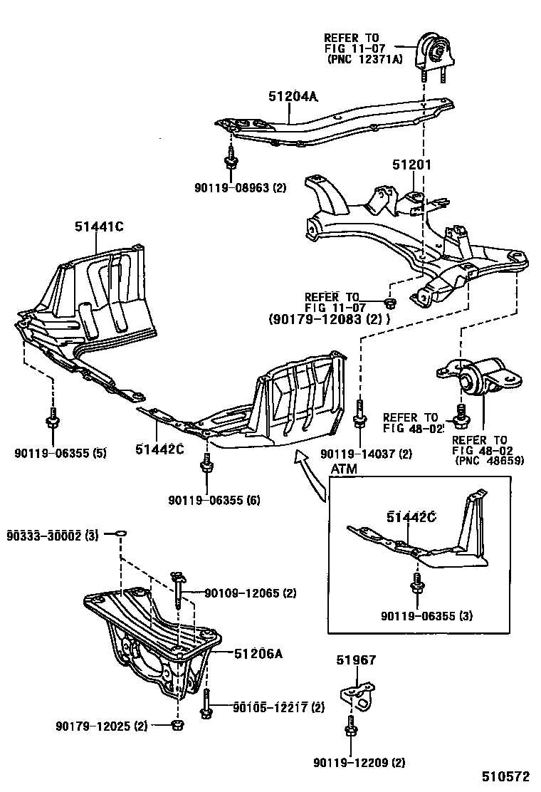 toyota suspension parts diagram