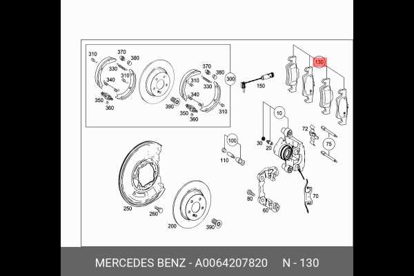 mercedes parts diagram