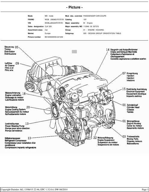 mercedes parts diagrams