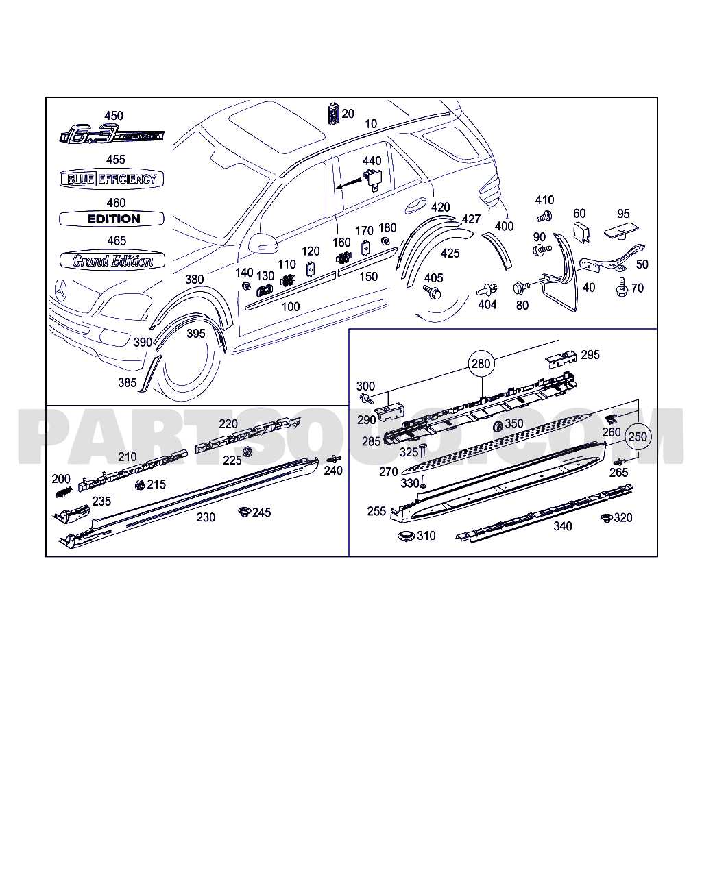 mercedes w164 parts diagram