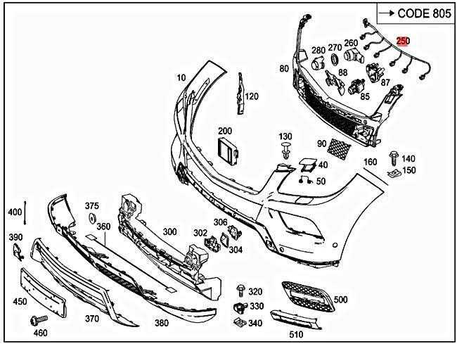 mercedes w166 parts diagram