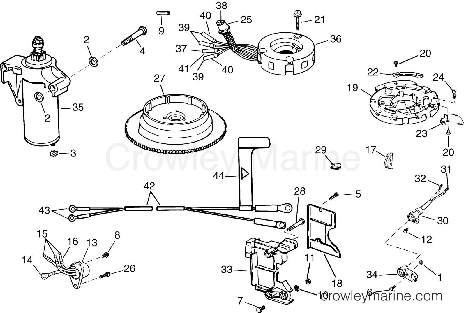 mercury 15 hp 4 stroke outboard parts diagram