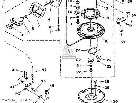 mercury 40 hp parts diagram