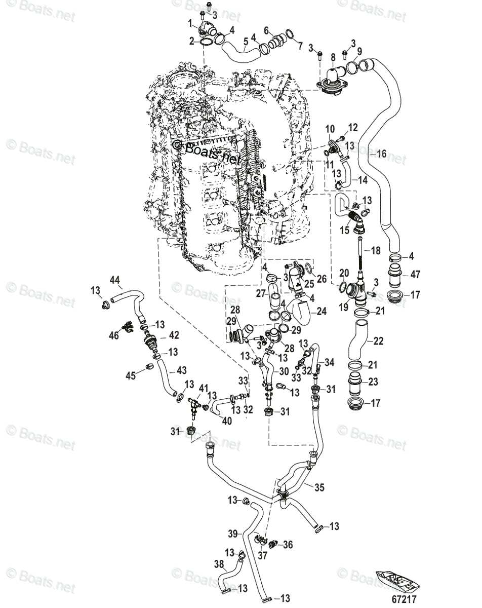 mercury optimax 225 parts diagram