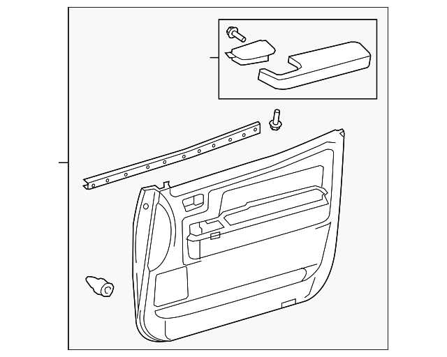 toyota door parts diagram