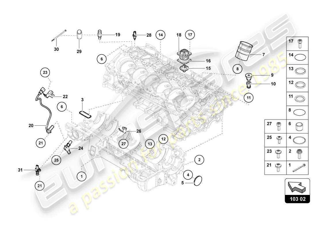 audi engine parts diagram