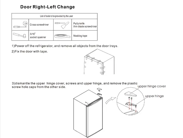 midea refrigerator parts diagram