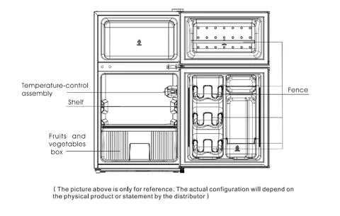 midea refrigerator parts diagram