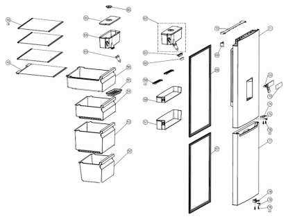 mini fridge parts diagram