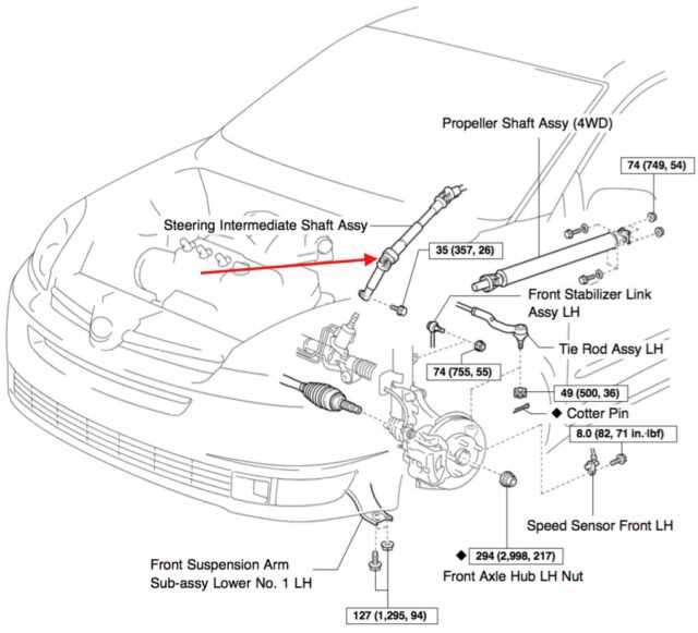 toyota sienna body parts diagram