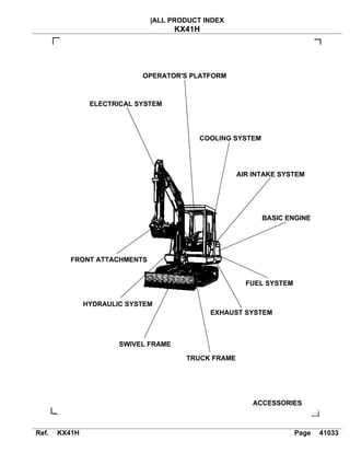 kubota kx41 3 parts diagram