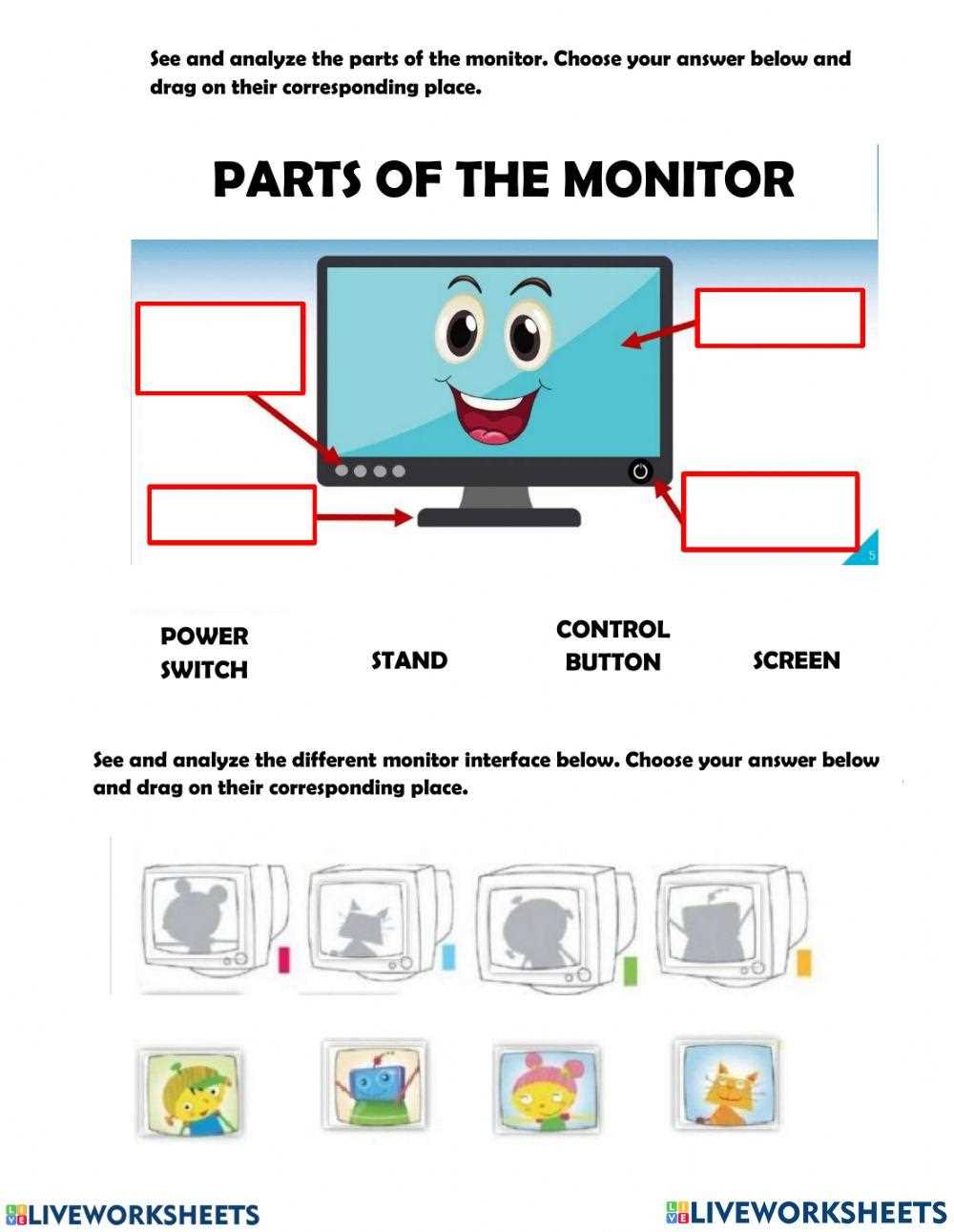 monitor parts diagram