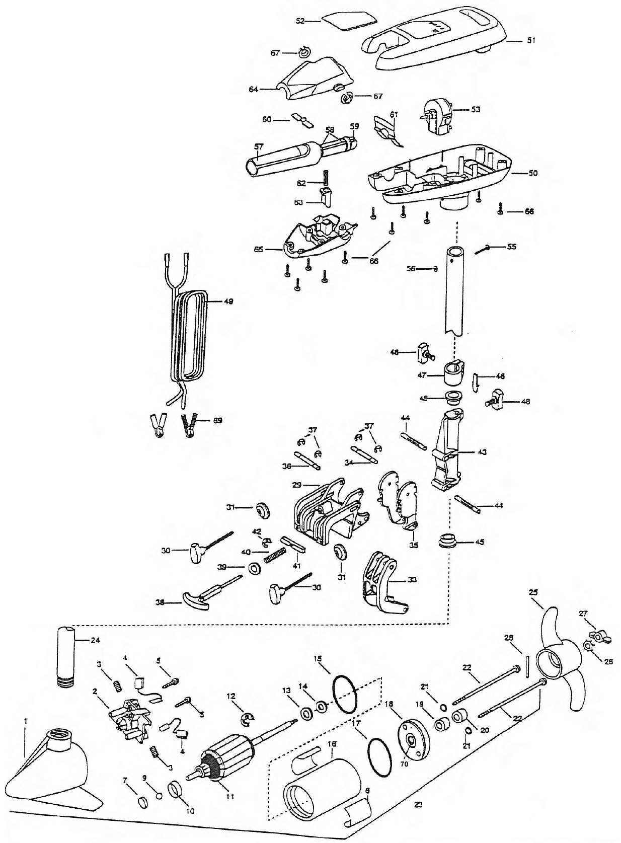 motor guide trolling motor parts diagram