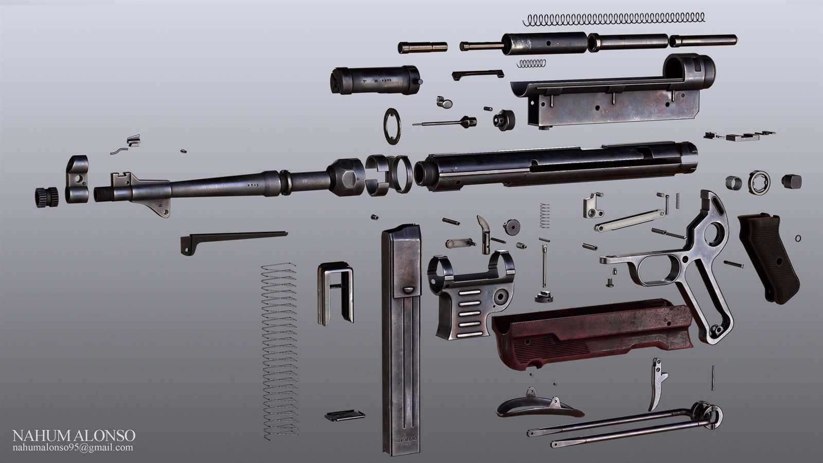 mp40 parts diagram