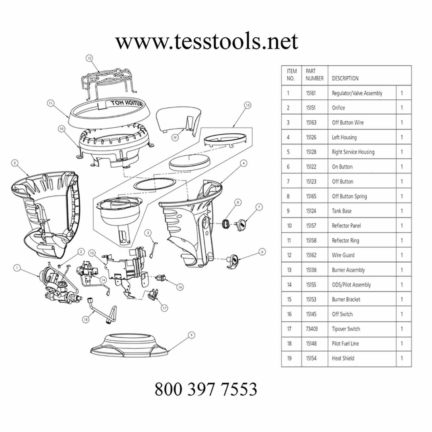 mr heater little buddy parts diagram