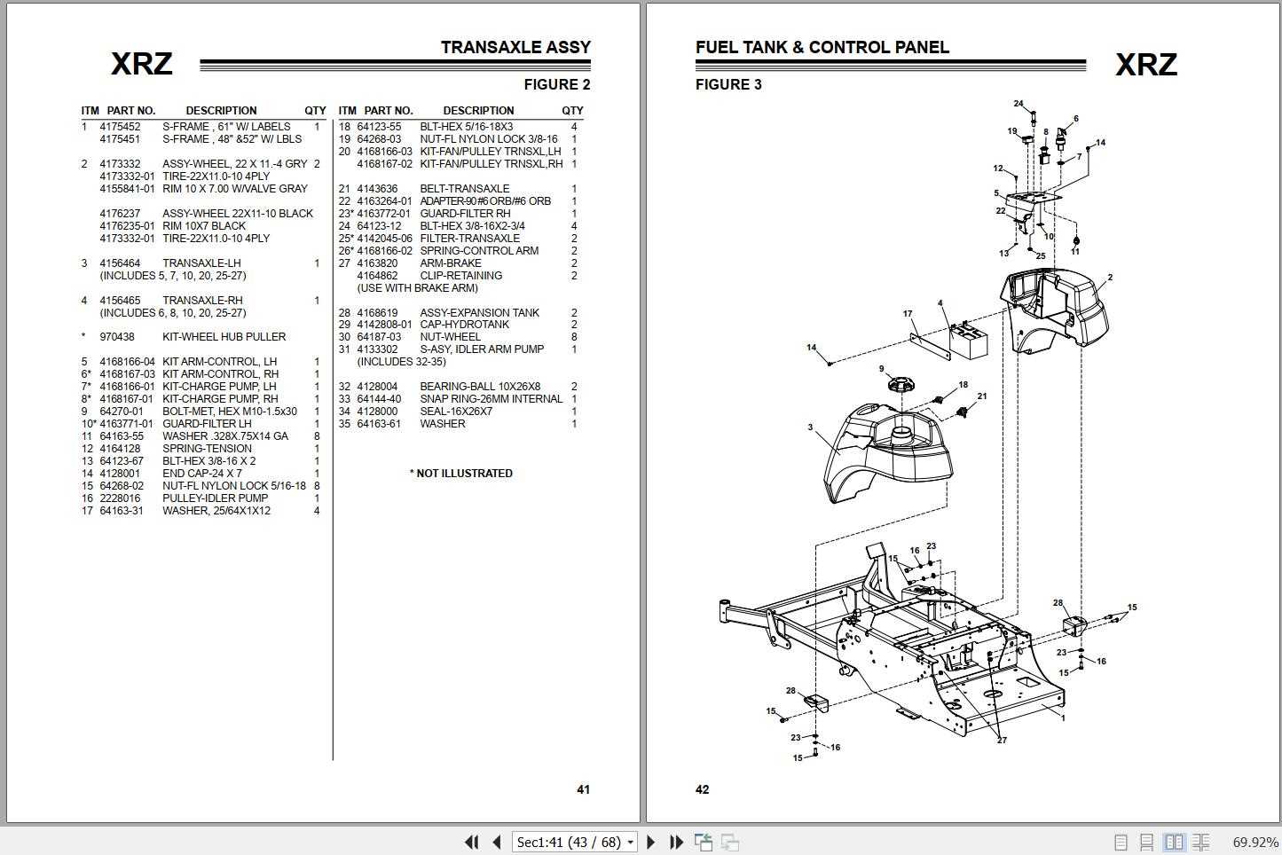 husqvarna z4822 parts diagram