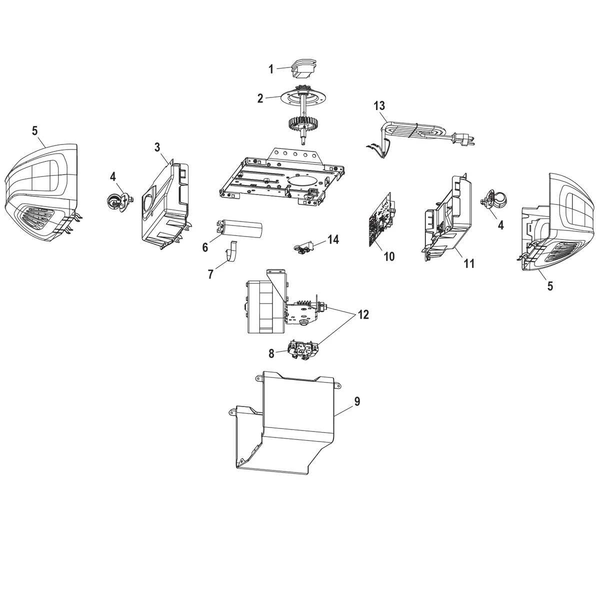 can opener parts diagram