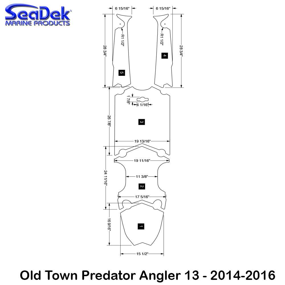 old town kayak parts diagram