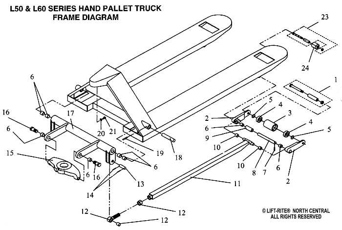 multiton pallet jack parts diagram