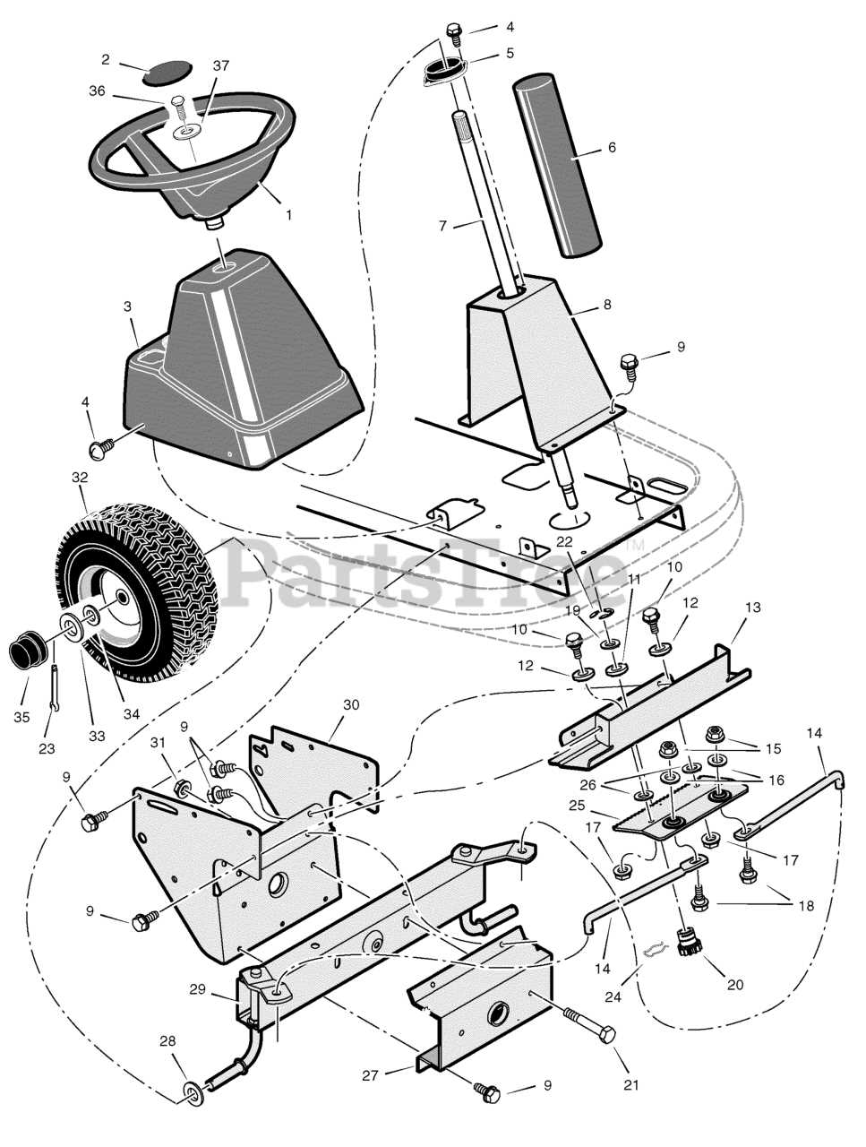 murray 21 lawn mower parts diagram