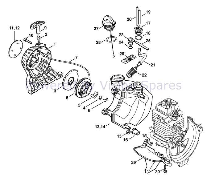 stihl fs 90 av parts diagram