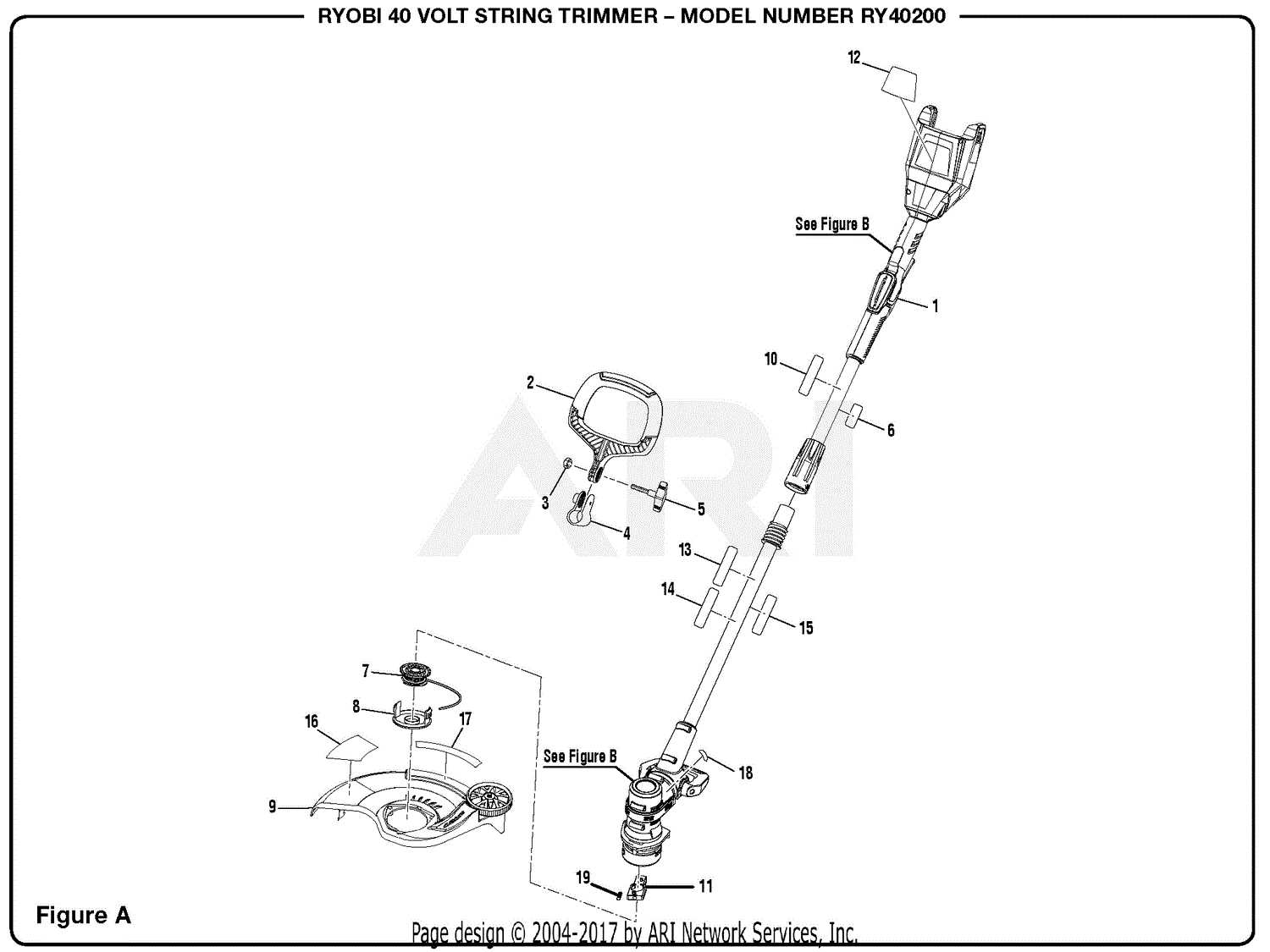 ryobi gas trimmer parts diagram