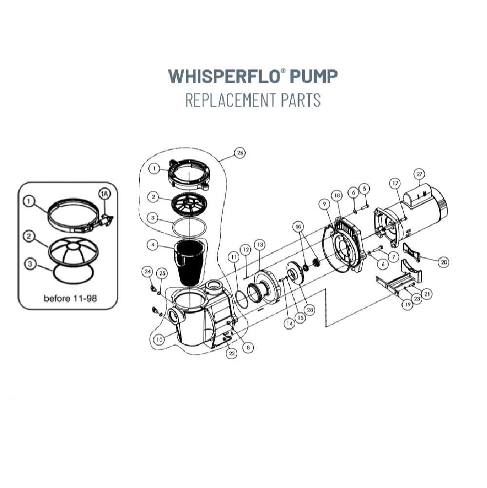 pentair whisperflo parts diagram