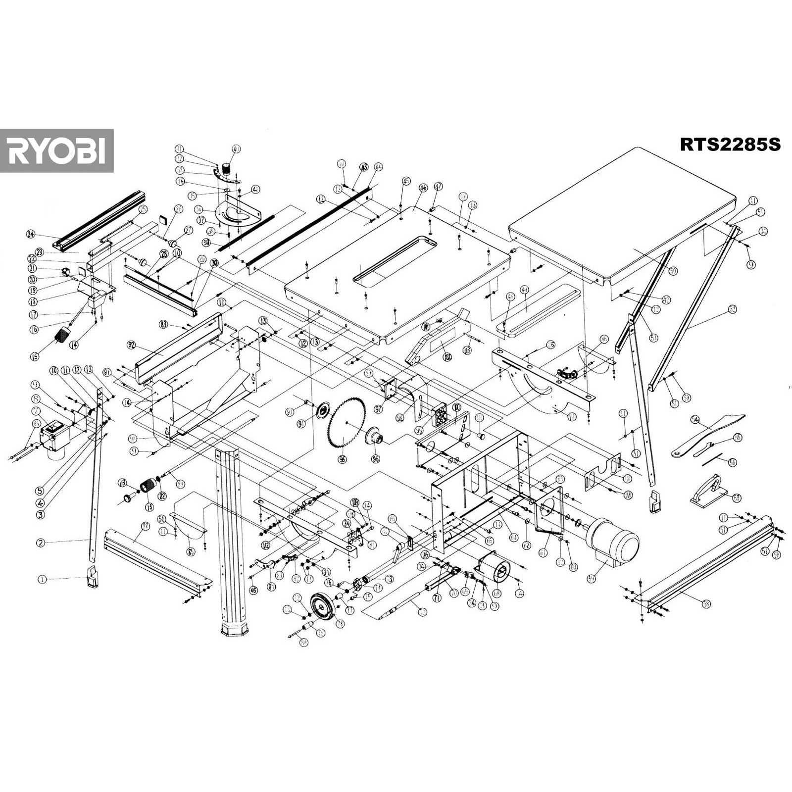 ryobi tss100l parts diagram