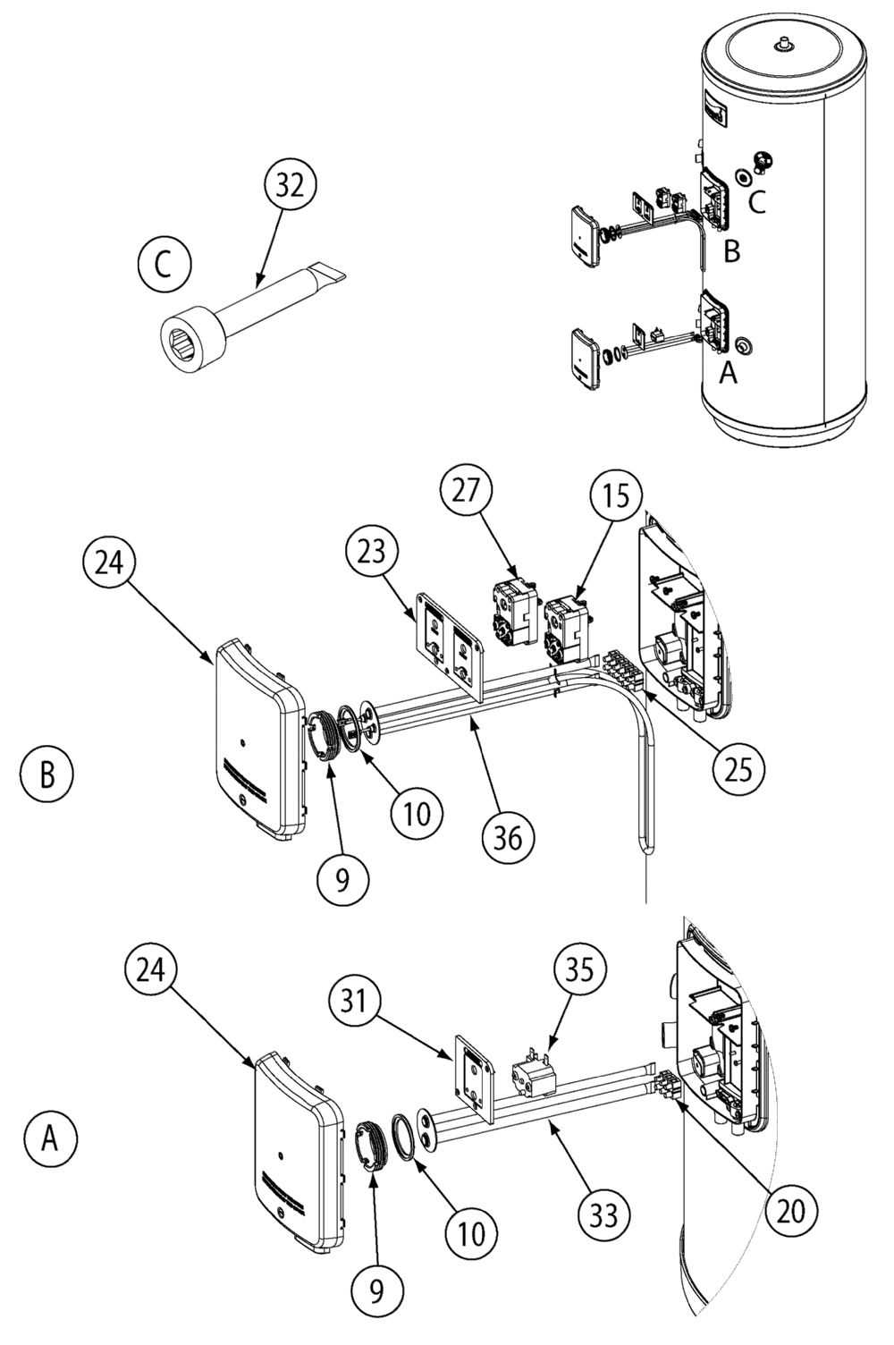 ecosmart 27 parts diagram