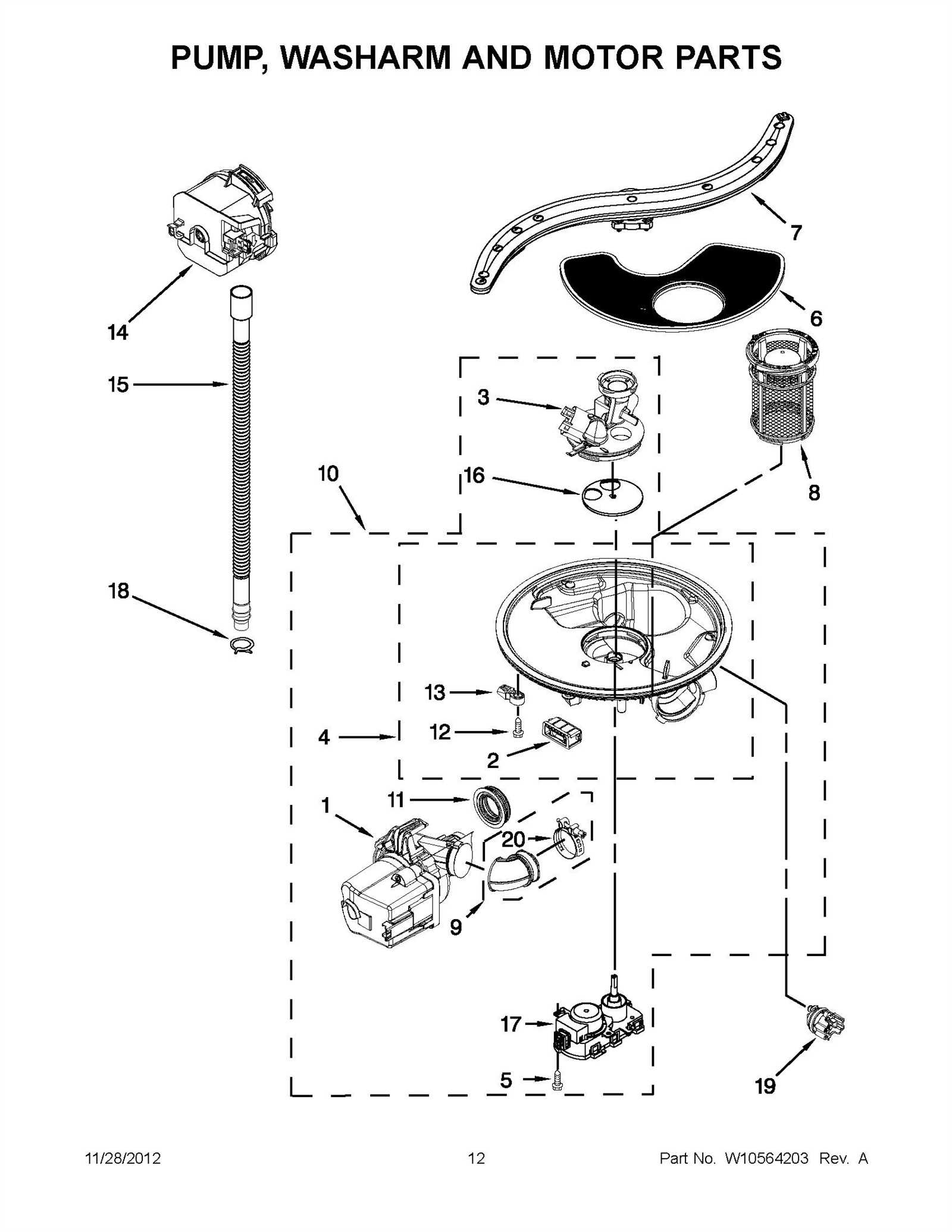 jenn air dishwasher parts diagram