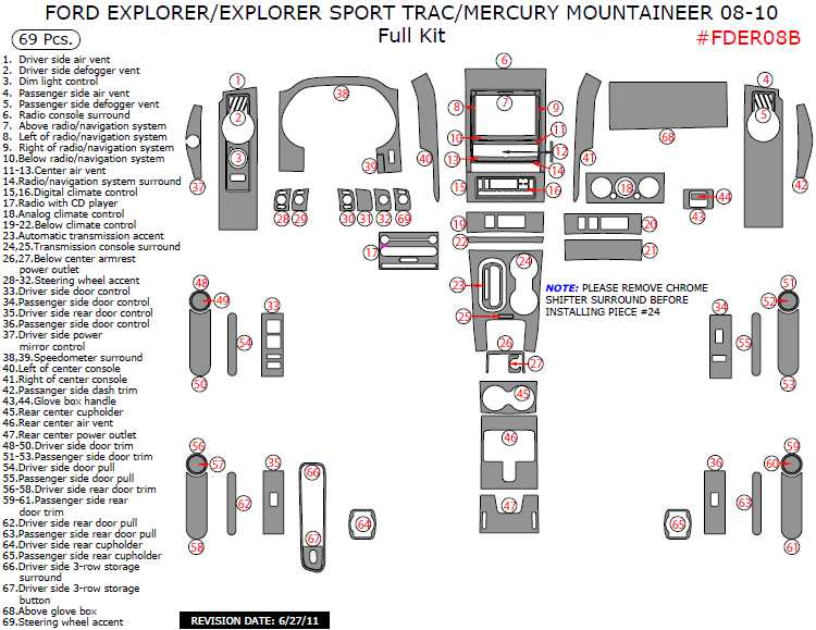 ford sport trac parts diagrams