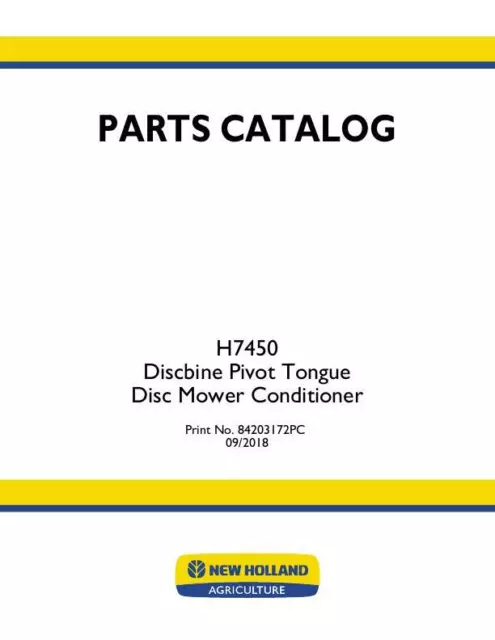 new holland 1431 discbine parts diagram