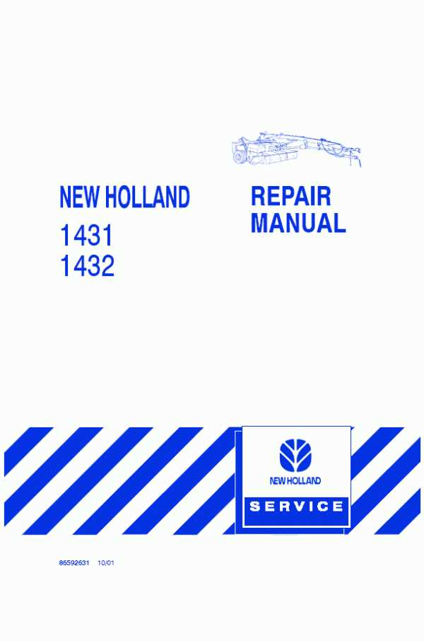 new holland 1431 discbine parts diagram