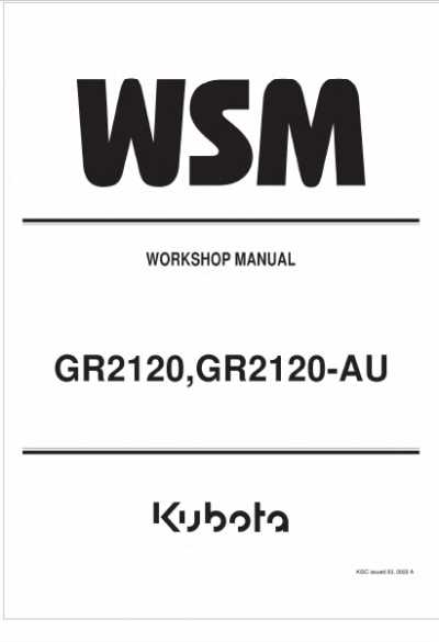 kubota gr2120 parts diagram