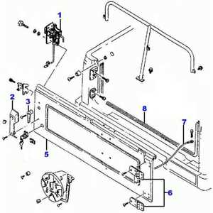 nissan titan tailgate parts diagram