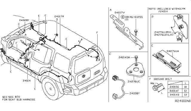 nissan xterra parts diagram