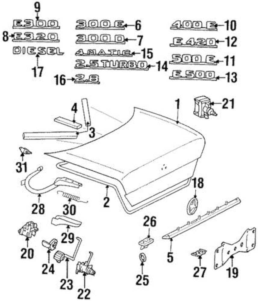 benz parts diagram