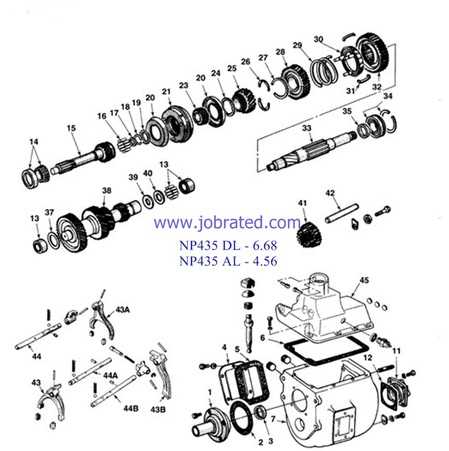 np542 transmission parts diagram