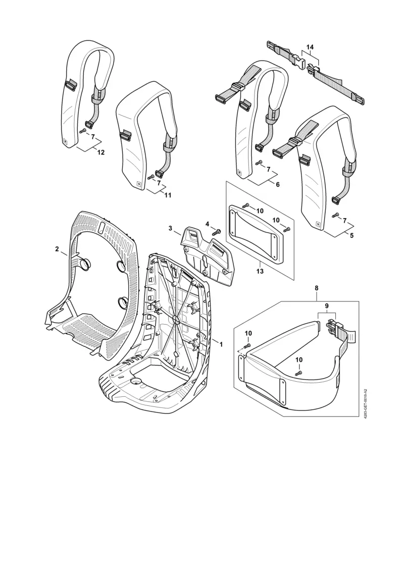 magnum stihl br 800 parts diagram