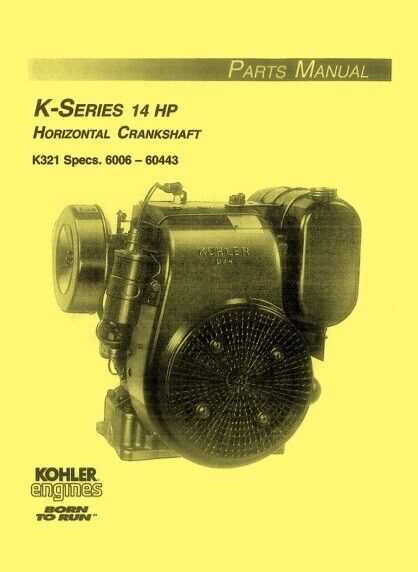 kohler k321 engine parts diagram