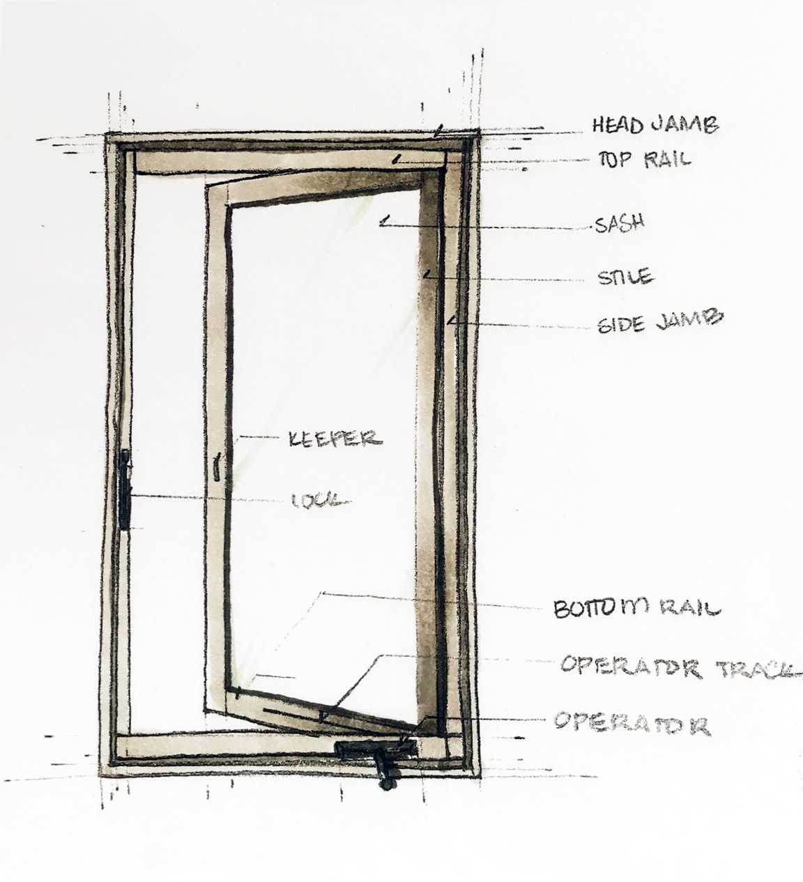 interior window parts diagram