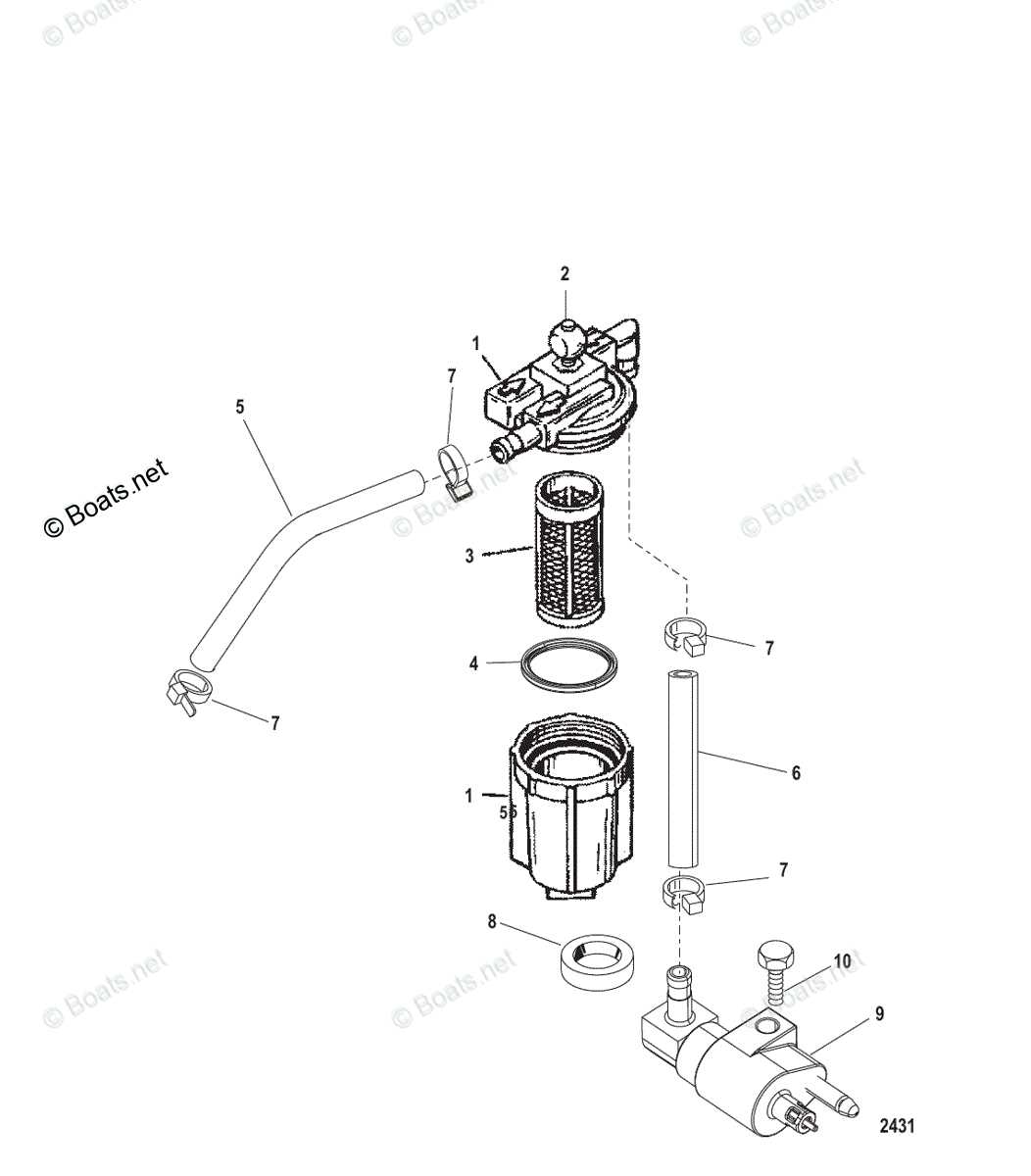 mercury 15 hp outboard parts diagram