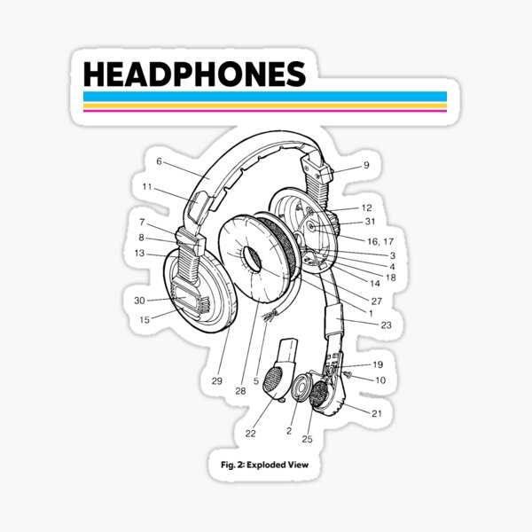 headphones parts diagram