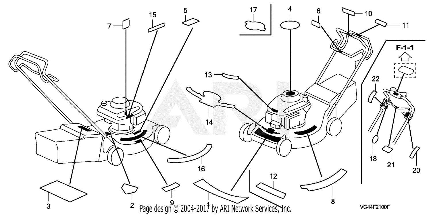 honda hrr2162sda parts diagram