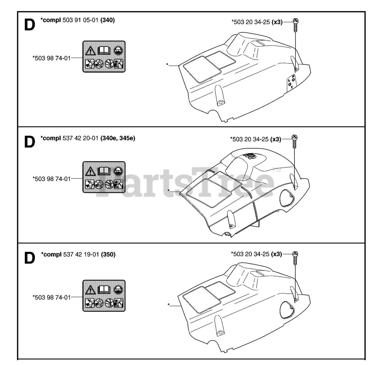 husqvarna 340 chainsaw parts diagram