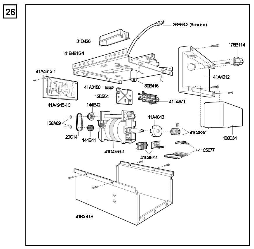 garage door opener parts diagram