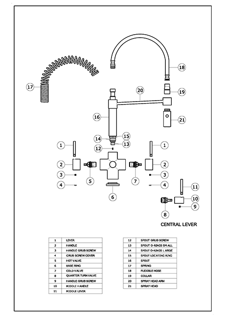 tap parts diagram
