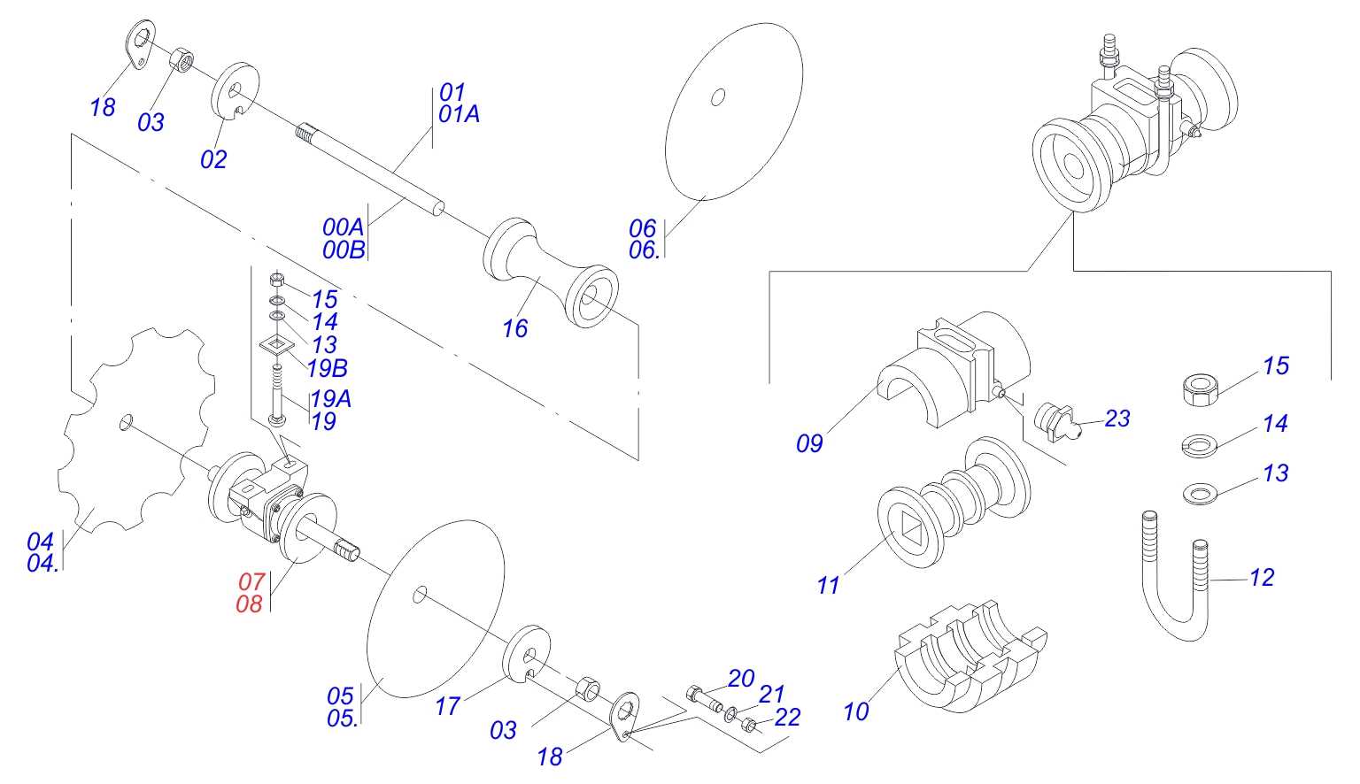 grohe shower parts diagram