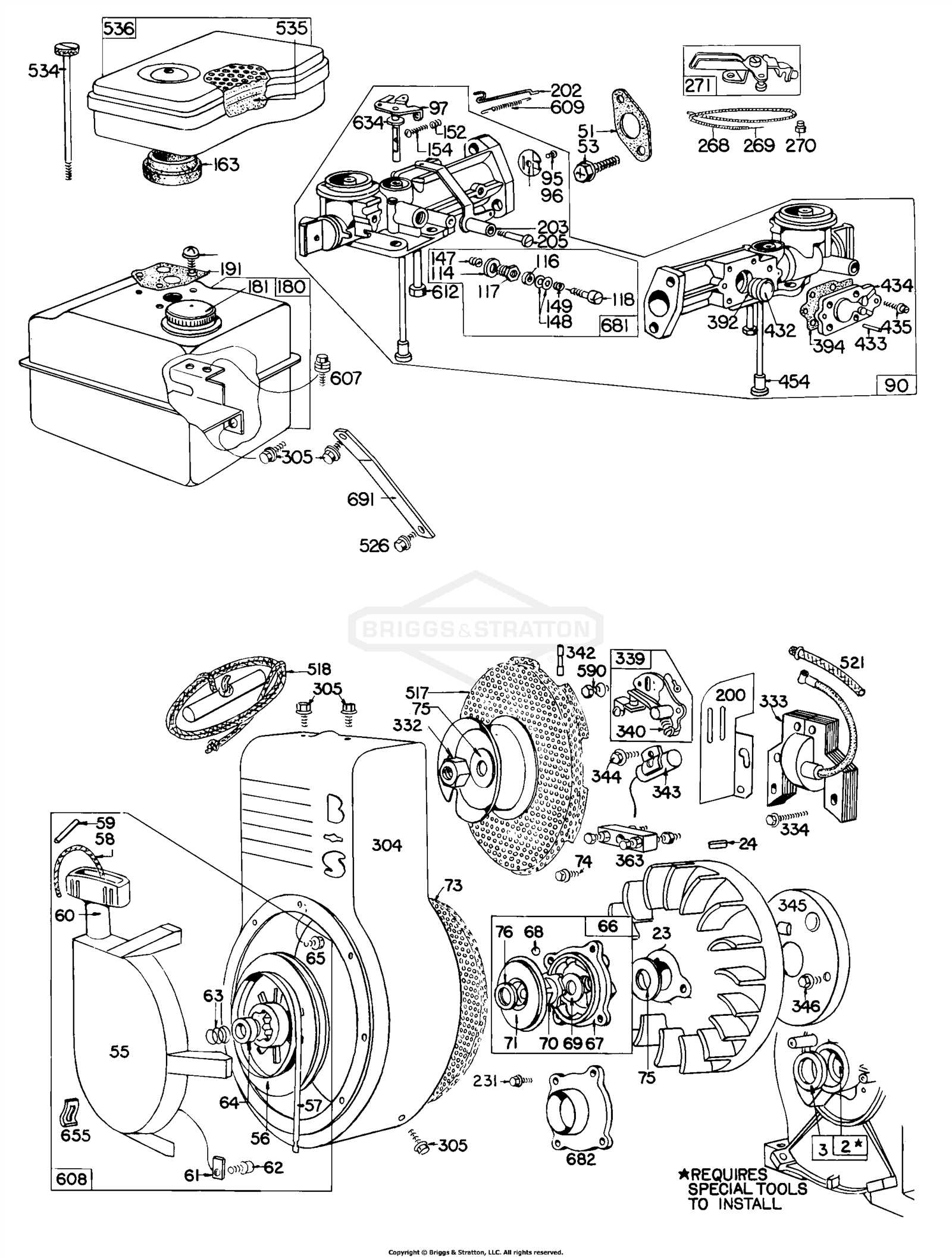 8 hp briggs and stratton engine parts diagram